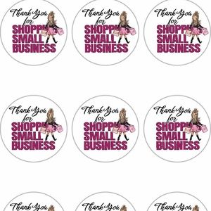 Thank you for shopping small business Avery Stickers